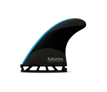Load image into Gallery viewer, futures techflex John john florence medium small large surf fin with 'futures' branding on a white background