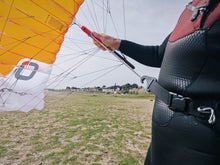 Load image into Gallery viewer, ozone hook on Stash Belt Black waist bag for parawing packing foil