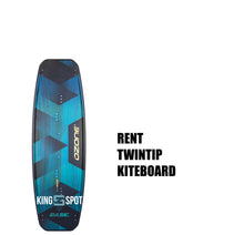 Load image into Gallery viewer, Rent Rentals Ozone Kitesurf pack with kite bar board twintip harness pump leash Enduro Edge Catalyst Code base pacote completo kitesurf portugal kingzspot Mystic lisboa