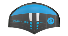 Load image into Gallery viewer, Black and blue wing Flow v2 branding on a white background wingfoil portugal
