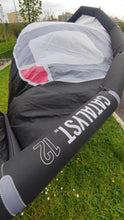Load image into Gallery viewer,  Used Catalyst V3 12 METERS Ozone kites custom color Black, is the kite for anyone getting into the sport or riders looking for a fun, confidence inspiring kite with ease of use at its heart. Super ligth perfect for light winds and hydrofoil, Friendly price.
