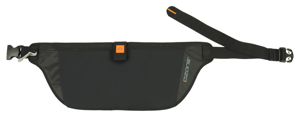 ozone Stash Belt Black waist bag for parawing packing foil