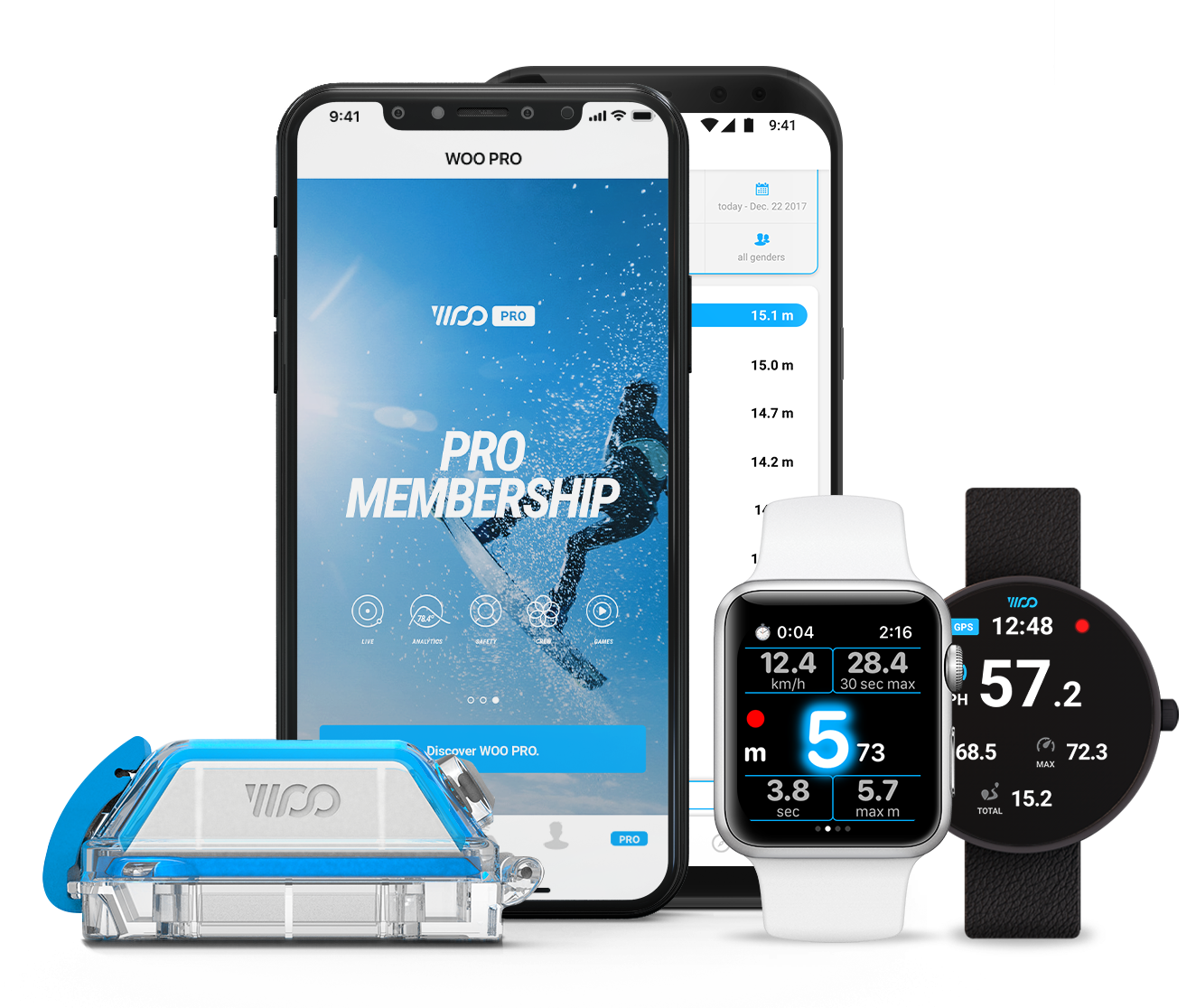 WOO Sports 3.0 Sensore Per Kite/Wake/Snow - Misura Altezza, Rotazioni E Atterraggi, Con App E Leaderboard - Foto 9