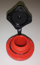 Load image into Gallery viewer, Boston Valve middle part (male) in RED + Black Cap
