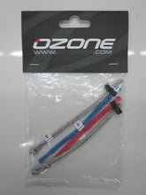 Load image into Gallery viewer, Spare PIGTAILS as used on 4 line water-kites (2 front grey, 1 red, 1 blue)
